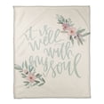 thumbnail image 1 of Creative Products It is Well with my Soul 50x60 Coral Fleece Blanket, 1 of 3