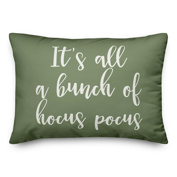 Creative Products It's All A Bunch Of Hocus Pocus in Green 14 x 20 Spun Poly Pillow