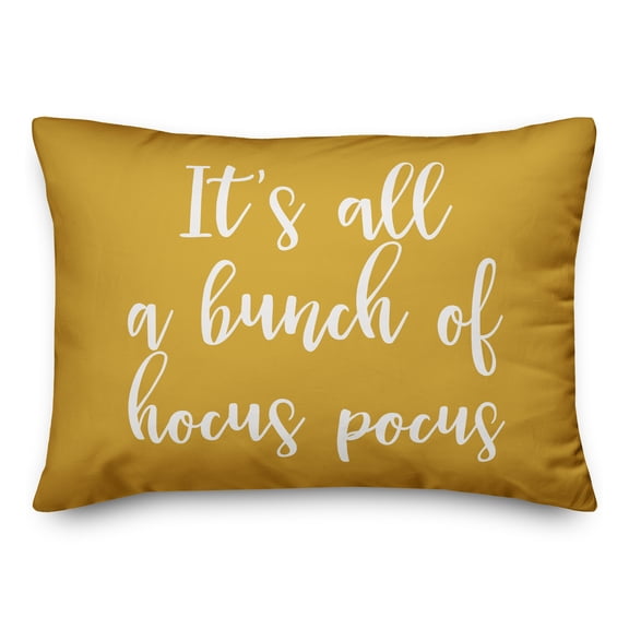 Creative Products It's All A Bunch Of Hocus Pocus in Mustard 14 x 20 Spun Poly Pillow