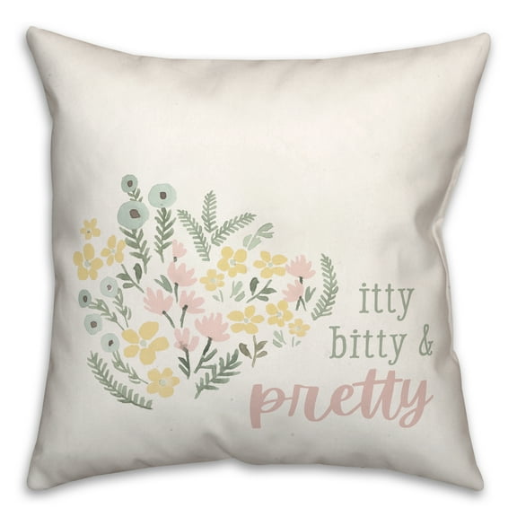 Creative Products Itty Bitty And Pretty 18 x 18 Spun Poly Pillow