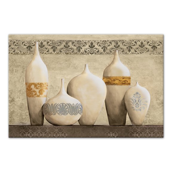 Creative Products Ivory Jugs 30x20 Canvas Wall Art