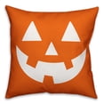 thumbnail image 1 of Creative Products Jack-O Face 18x18 Spun Poly Pillow, 1 of 2