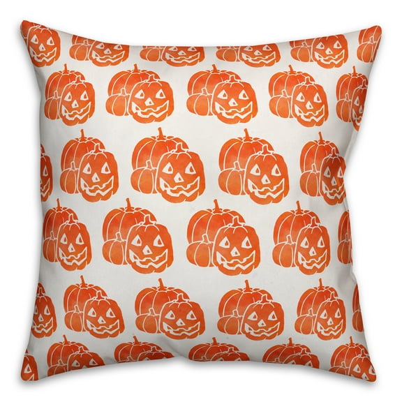 Creative Products Jack-o-lantern 18x18 Spun Poly Pillow