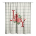 thumbnail image 1 of Creative Products Joy Pointsettia 71 x 74 Shower Curtain, 1 of 2