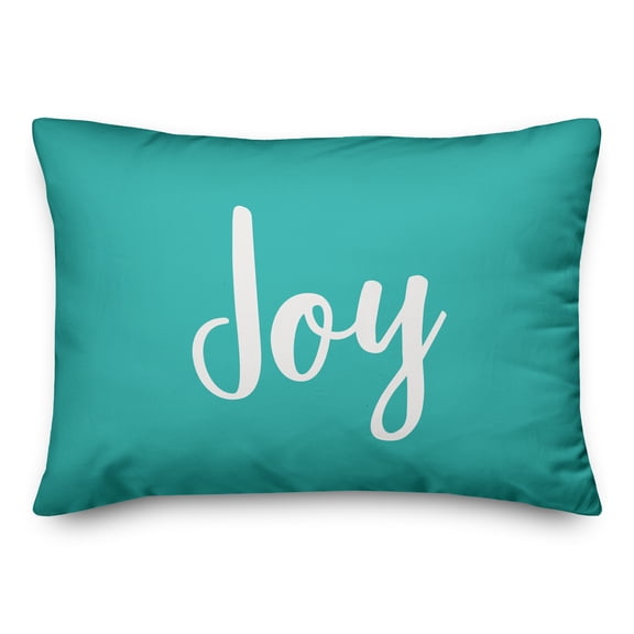 Creative Products Joy in Teal 14x20 Spun Poly Pillow