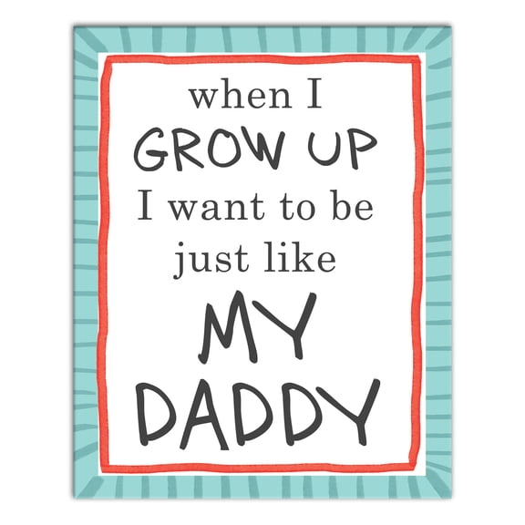Creative Products Just Like My Daddy  16x20 Canvas Wall Art
