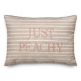 thumbnail image 1 of Creative Products Just Peachy Stripes Pillow 20 x 14 Spun Poly Pillow, 1 of 3