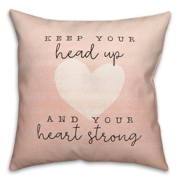 Creative Products Keep Your Head Up 18x18 Spun Poly Pillow