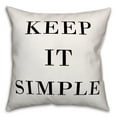 thumbnail image 1 of Creative Products Keep it Simple 18x18 Throw Pillow, 1 of 1