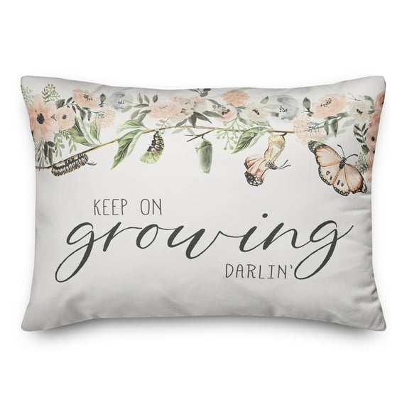 Creative Products Keep on Growing Darlin 20 x 14 Spun Poly Pillow