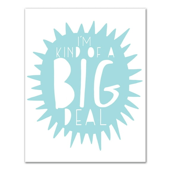 Creative Products Kind Of A Big Deal Blue 11x14 Canvas Wall Art