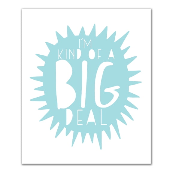 Creative Products Kind Of A Big Deal Blue  20x24 Canvas Wall Art