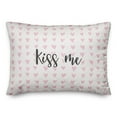 thumbnail image 1 of Creative Products Kiss Me in Pink Hearts Pattern 14x20 Spun Poly Pillow, 1 of 1