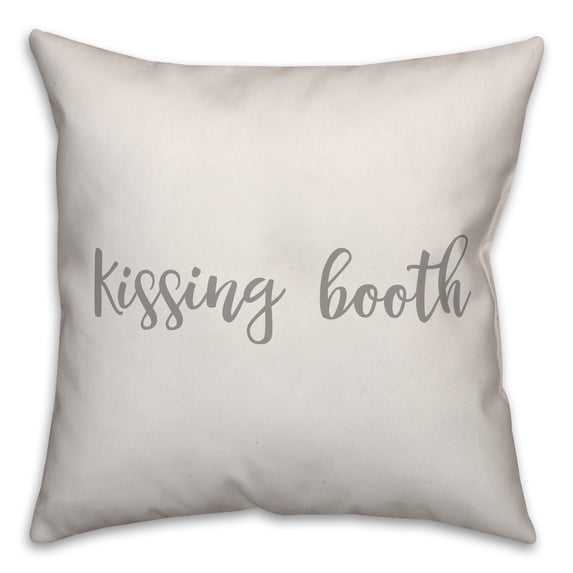 Creative Products Kissing Booth 16x16 Spun Poly Pillow