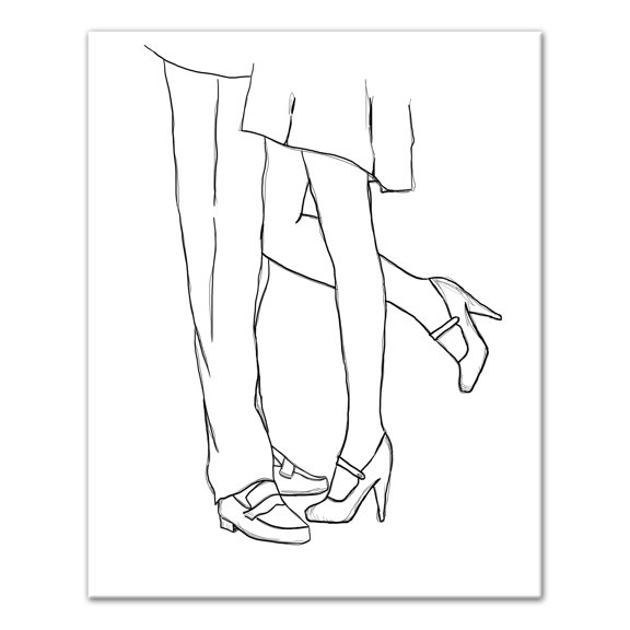 Creative Products Kissing Couture 16 x 20 Canvas Wall Art