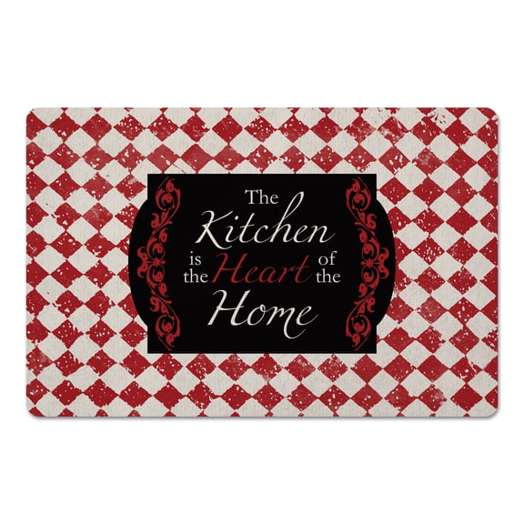 Creative Products Kitchen is the Heart Red 27x18 Floor Mat