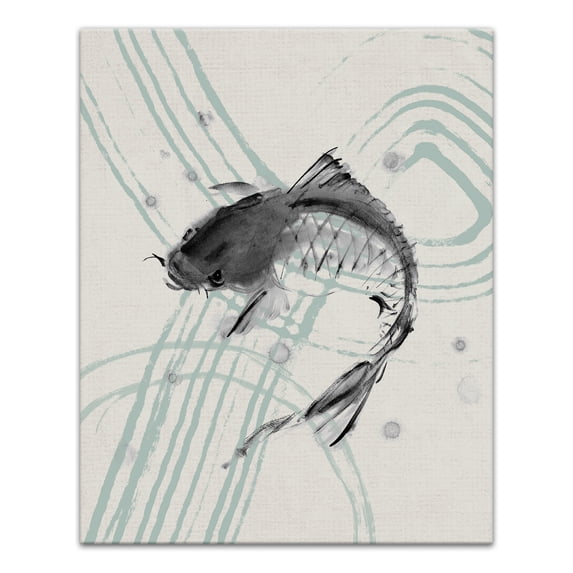 Creative Products Koi On Ripple 24 x 30 Canvas Wall Art