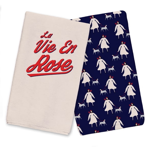 Creative Products La Vie En Rose 16 x 25 Tea Towel Set of 2