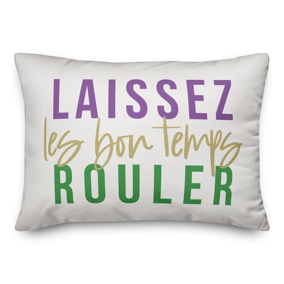 Creative Products Laissez Les Bon Temps Rouler 14x20 Spun Poly Pillow