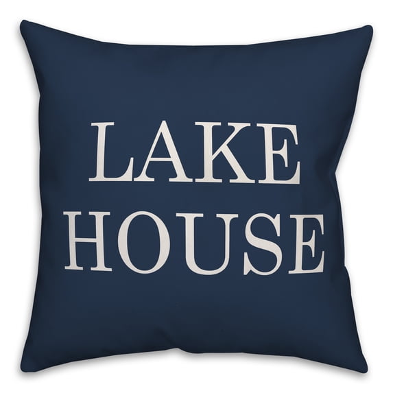 Creative Products Lake House Navy 16x16 Indoor / Outdoor Pillow