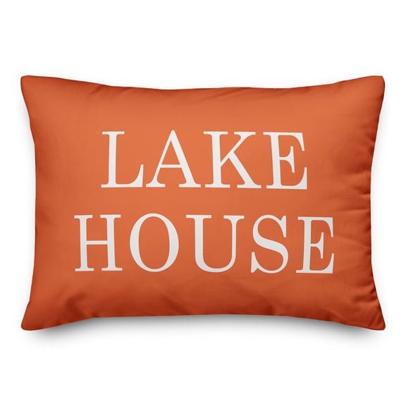Creative Products Lake House Orange 14x20 Indoor / Outdoor Pillow
