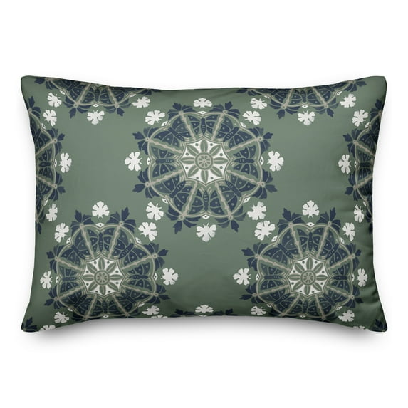 Creative Products Land of the Free Buffalo Check 20x20 Indoor / Outdoor Pillow