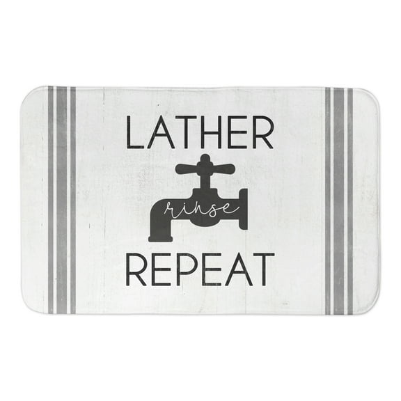 Creative Products Lather Rinse Repeat 34x21 Bath Mat