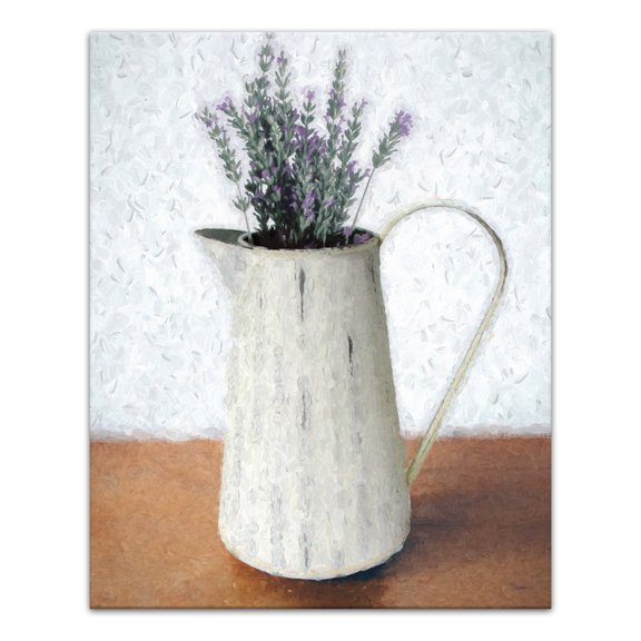 Creative Products Lavendar Bundle in Pitcher 16x20 Canvas Wall Art