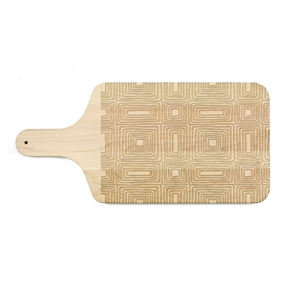 Creative Products Layered Rectangles 17 x 8 Maple Paddle Cutting Board