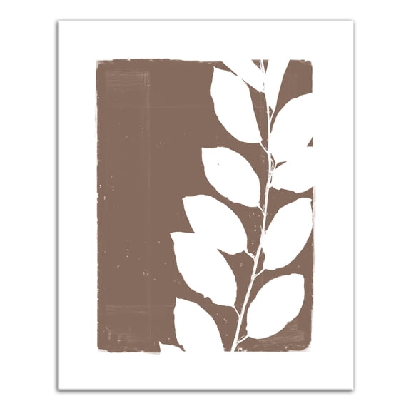 Creative Products Leaf Branch on Brown 16x20 Canvas Wall Art