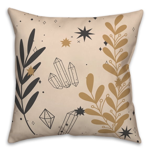 Creative Products Leaf Crystal Stars 2 16 x 16 Spun Poly Pillow