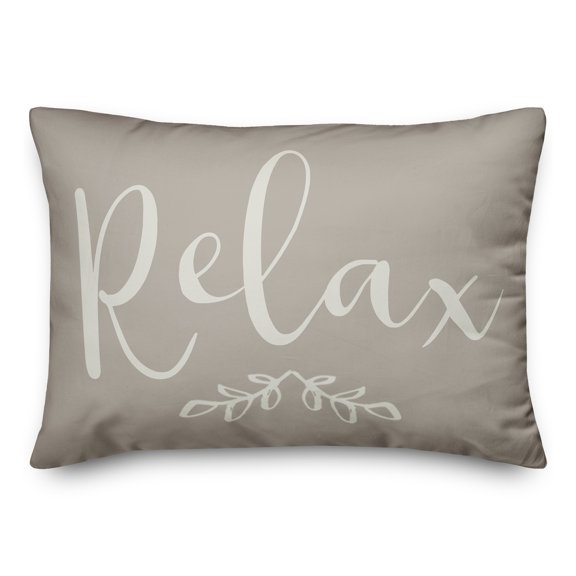 Creative Products Leaf Pattern Coral 18x18 Indoor / Outdoor Pillow