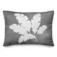 thumbnail image 1 of Creative Products Leaf Texture on Gray 14x20 Indoor / Outdoor Pillow, 1 of 3
