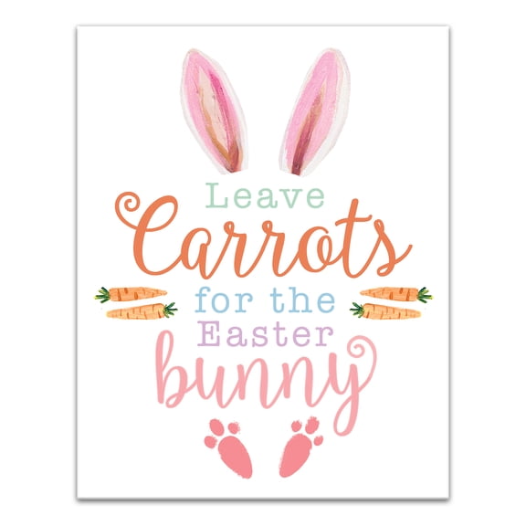 Creative Products Leave Carrots 11 x 14 Canvas Wall Art