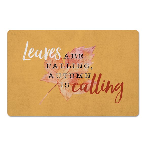 Creative Products Leaves Falling Autumn Calling 18 x 27 Floor Mat