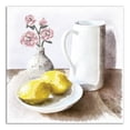 thumbnail image 1 of Creative Products Lemon Pitcher and Flowers 16x16 Canvas Wall Art, 1 of 5