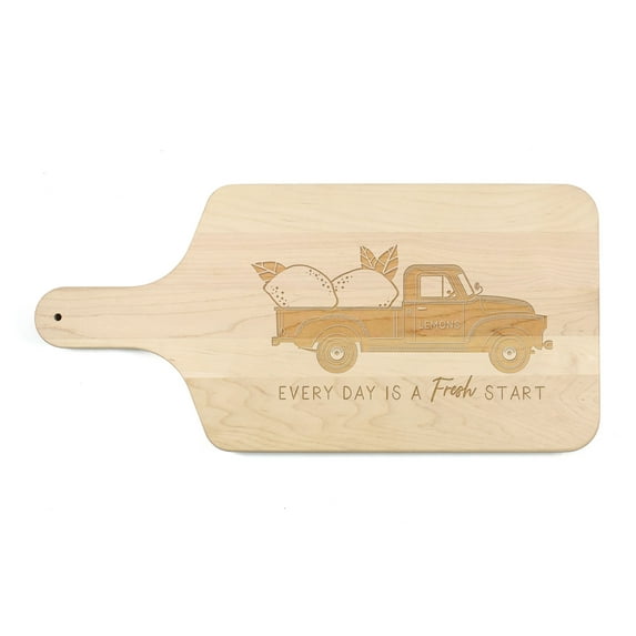 Creative Products Lemon Truck 17 x 8 Maple Paddle Cutting Board