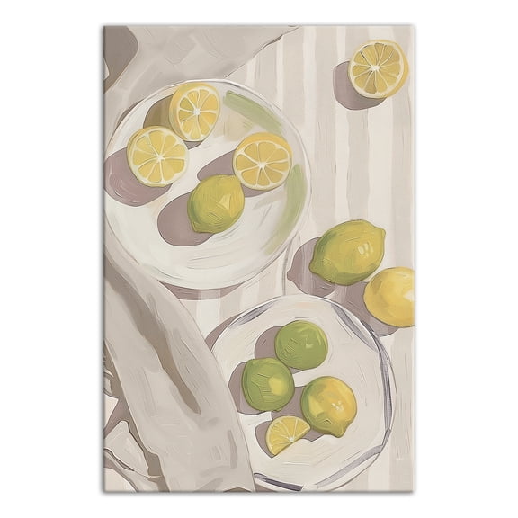 Creative Products Lemons and Limes Sill Life 20 x 30 Canvas Wall Art