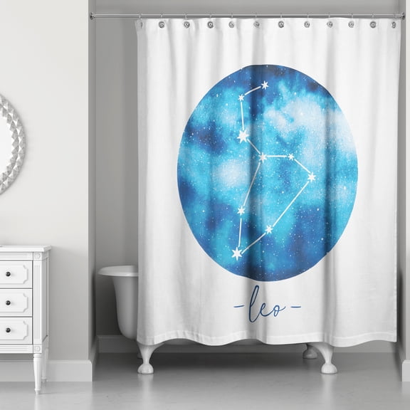Creative Products Leo Zodiac Sign Astrological Constellation 71x74 Shower Curtain