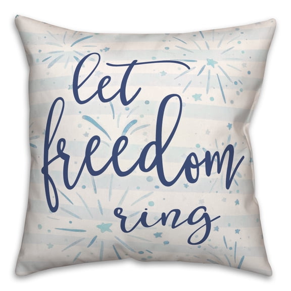 Creative Products Let Freedom Ring 16 x 16 Spun Poly Pillow