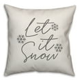 thumbnail image 1 of Creative Products Let It Snow 16x16 Spun Poly Pillow, 1 of 2