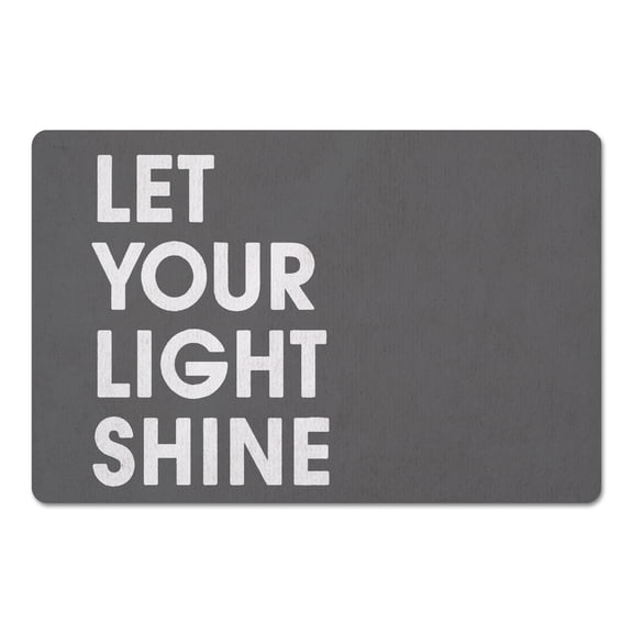Creative Products Let Your Light Shine 18 x 27 Floor Mat