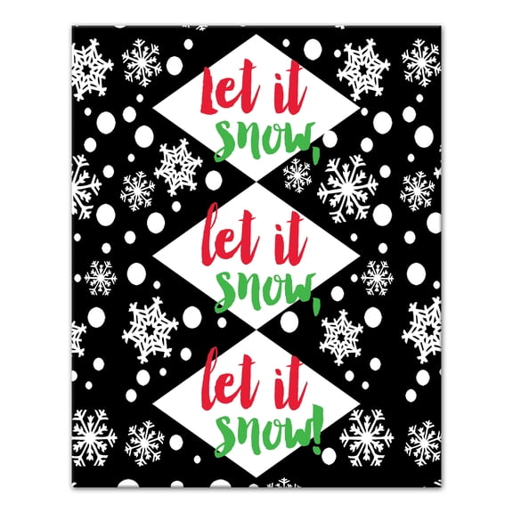 Creative Products Let it Snow 16x20 Canvas Wall Art