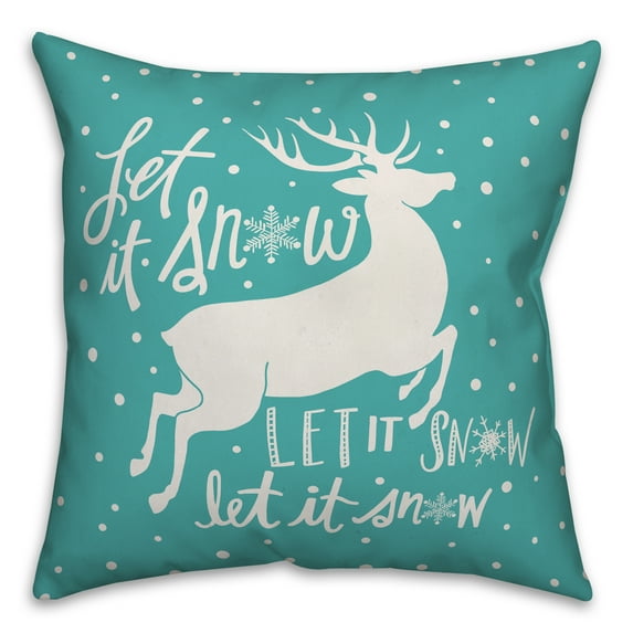 Creative Products Let it Snow 18x18 Indoor / Outdoor Pillow