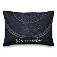thumbnail image 1 of Creative Products Let's Go Explore 14x20 Spun Poly Pillow, 1 of 3