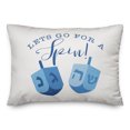 thumbnail image 1 of Creative Products Let's Go for a Spin 14x20 Spun Poly Pillow, 1 of 3