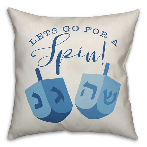 Creative Products Let's Go for a Spin 16x16 Spun Poly Pillow