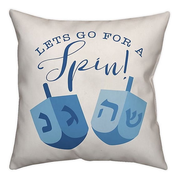 Creative Products Let's Go for a Spin 18x18 Spun Poly Pillow