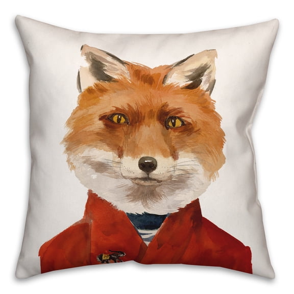 Creative Products Leutenant Fox 18x18 Spun Poly Pillow