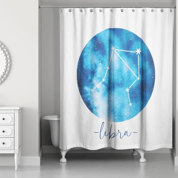 Creative Products Libra Zodiac Sign Astrological Constellation 71x74 Shower Curtain